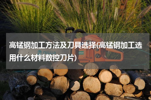 高锰钢加工方法及刀具选择(高锰钢加工选用什么材料数控刀片)