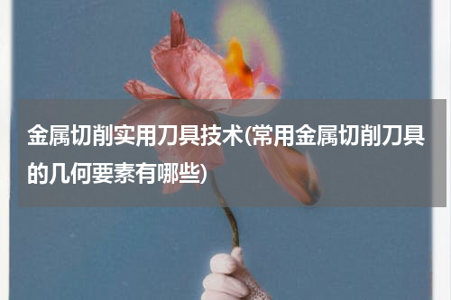 金属切削实用刀具技术(常用金属切削刀具的几何要素有哪些)