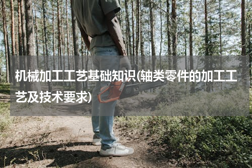 机械加工工艺基础知识(轴类零件的加工工艺及技术要求)
