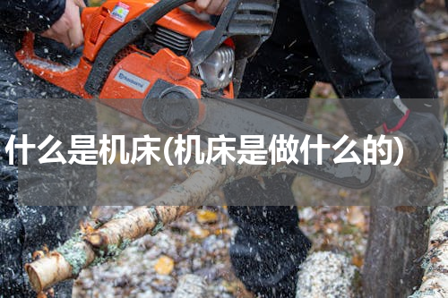 什么是机床(机床是做什么的)