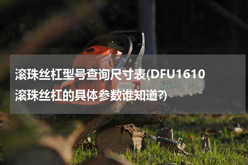 滚珠丝杠型号查询尺寸表(DFU1610滚珠丝杠的具体参数谁知道?)