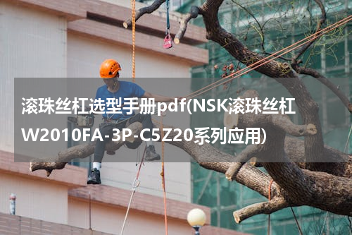 滚珠丝杠选型手册pdf(NSK滚珠丝杠W2010FA-3P-C5Z20系列应用)
