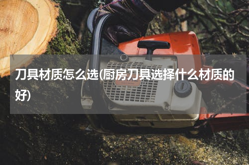 刀具材质怎么选(厨房刀具选择什么材质的好)
