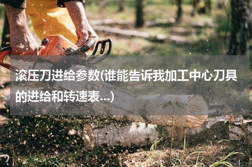滚压刀进给参数(谁能告诉我加工中心刀具的进给和转速表...)