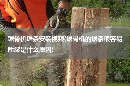 锯骨机锯条安装视频(锯骨机的锯条很容易断裂是什么原因)