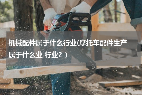 机械配件属于什么行业(摩托车配件生产 属于什么业 行业？)