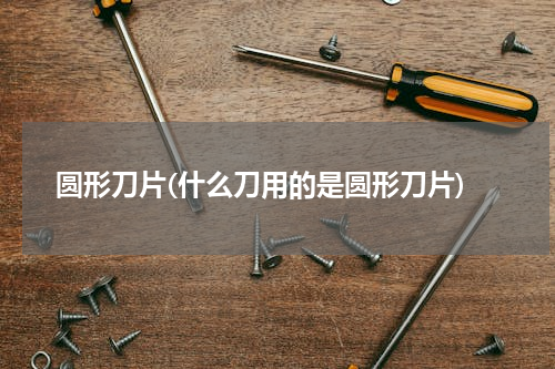 圆形刀片(什么刀用的是圆形刀片)